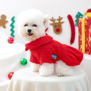 Vêtements pour animaux de compagnie en coton en gros, tenues de couple, robes pour l'hiver et l'été, pantalons pour <span class=keywords><strong>chien</strong></span> pour les fêtes de Noël et le Nouvel An, tenues de couple - Product Image 5