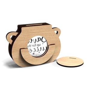Personalized <b>Wooden</b> <b>Letter</b> Piggy Bank Kids Custom Acrylic Money Box with Name Transparent Coin Saving Boxes - Product Image 3