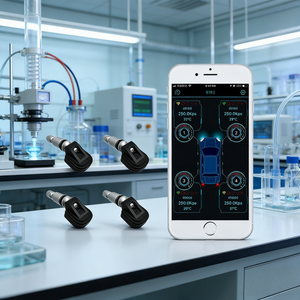 Sistema <span class=keywords><strong>de</strong></span> Monitoreo <span class=keywords><strong>de</strong></span> Presión <span class=keywords><strong>de</strong></span> Neumáticos CXT TPMS Compatible con Bluetooth Android, con 4 Sensores y 6 Años <span class=keywords><strong>de</strong></span> Duración <span class=keywords><strong>de</strong></span> la Batería, para Autos y Motocicletas - Product Image 1