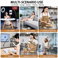 Support de téléphone à bras long réglable de 4,5 à 12,9 pouces, support de tablette flexible, support de sol pour lit, canapé, bureau, cadeaux d'affaires personnalisés