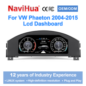 Navihua - Nuevo Panel de Instrumentos LCD Actualizado para Automóvil, Sistema Linux, Velocímetro Digital, Pantalla LCD, Indicador para VW Volkswagen Phaeton - Product Image 1