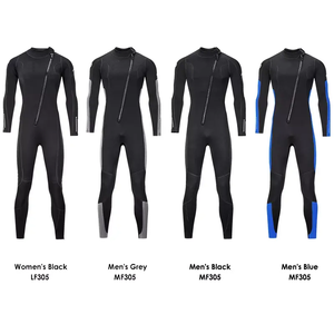 <span class=keywords><strong>Traje</strong></span> de <span class=keywords><strong>Neopreno</strong></span> de 3 mm con Cremallera Frontal y Mangas Largas, Impermeable, para Surf, Triatlón y Buceo - Product Image 3