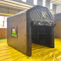 Mini enceinte de simulateur de terrain de golf gonflable LOGO de marque personnalisée Pup up Tente de golf avec écran pour événement amusant intérieur extérieur