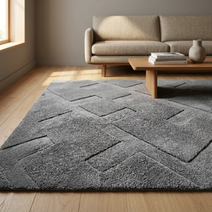 Collection Ocean Art - Tapis en laine/soie tufté à la main, durable, pour hôtels à fort trafic, luxe, lavable, extra épais, antidérapant, Kilim - Product Image 3