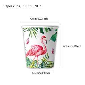 Articoli per Feste a Tema Hawaiano Tropicale, Piatti, Bicchieri e Tovaglioli di Carta <span class=keywords><strong>ALOHA</strong></span>, Decorazioni per San Valentino e Celebrazioni Estive a Tema Spiaggia - Product Image 6