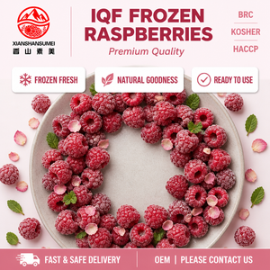 Framboises entières surgelées IQF, framboises surgelées en vrac, fruits surgelés de haute qualité pour usage culinaire - Product Image 3