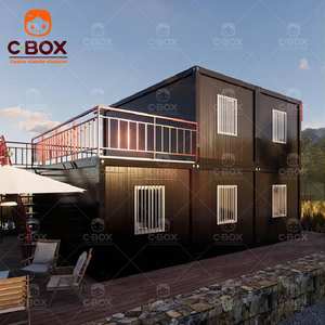 Cbox Villa de luxe préfabriquée à 2 étages avec bureau et parking, maison conteneur modulaire détachable - Product Image 1