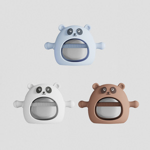 Gran oferta, <span class=keywords><strong>mordedor</strong></span> de silicona para bebé, <span class=keywords><strong>mordedor</strong></span> de grado alimenticio para niños, lindo <span class=keywords><strong>oso</strong></span> <span class=keywords><strong>Panda</strong></span>, juguete sensorial calmante, guantes mordedores de silicona para bebé - Product Image 6