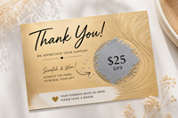 Tarjeta de Visita de Papel Elegante Personalizable con Código de Barras para Promociones, Programas de Fidelización y Tiendas Minoristas
