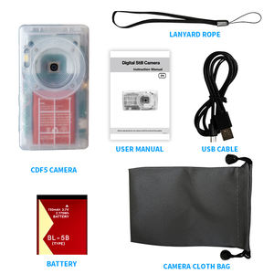 Máy ảnh nhỏ gọn có màn hình 2.4 inch, màu sắc tùy chỉnh, vỏ trong suốt, quay video 4K, chụp ảnh 50MP, tự động lấy nét, zoom kỹ thuật số 16X - Product Image 6