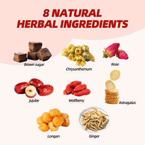 Teh Kesehatan Cina untuk Kesejahteraan Wanita, Kantong Teh Herbal untuk Kenyamanan Bulanan & Meredakan Kram, Campuran Daun <span class=keywords><strong>Raspberry</strong></span> dan Chamomile - Product Image 3