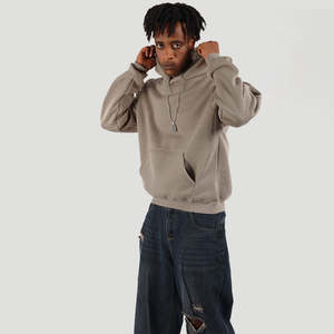 H5563 Guangzhou Vendeur de vêtements Vente en gros Personnalisé 400 g/m² Coton mélangé Manches raglan Hoodies Sweats à capuche unisexe - Product Image 1