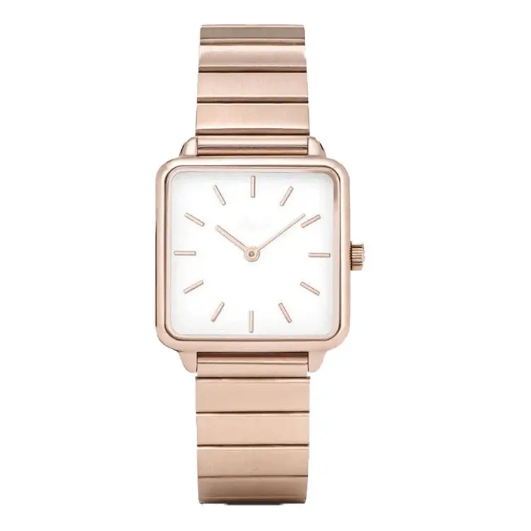 custom logo private label Ultra thin Rose Gold luxury design casual simple women quartz minimalist watch