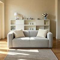 Canapé gonflable 2 places en PVC écologique, design moderne, idéal pour l'intérieur, prix abordable, vente en gros