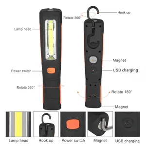 Lampe de travail LED portable Howlighting rechargeable pour mécanicien, réparation sous capot, urgence - Barre lumineuse LED magnétique portable - Product Image 5
