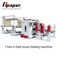 Machine à plier le papier entièrement automatique Onepaper 7 lignes en V avec PLC et boîte de vitesses à roulements – Moteur triphasé haute capacité 380V 50Hz