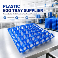 Conteneur à œufs en plastique empilable ventilé 630x330x257mm pour la logistique et le stockage