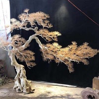 Pierre de jardin artificielle en pin, taille et style personnalisés, grands bonsaïs d'extérieur avec tronc réaliste pour la décoration de jardin