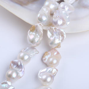 Promotion : Perles d'eau douce naturelles baroques de 16-20 mm, accessoires pour collier, semi-finies, faites à la main, DIY, perles en vrac directes de Zhuji - Product Image 5