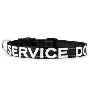 <span class=keywords><strong>Collar</strong></span> de perro de servicio de nuevo diseño 2023, <span class=keywords><strong>collar</strong></span> de perro personalizado de fábrica con diseño de tira reflectante ajustable - Product Image 1