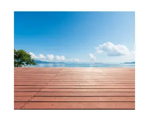 Modern Design Solid Outdoor Wood Plastic Composite Decking WPC Wood Decking