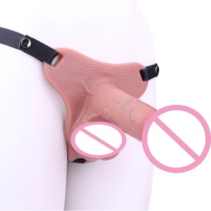 Condones Huecos y Sólidos, Pene Simulado Grande, Pantalones de Cuero de Silicona, Juguetes Sexuales SM para Mujeres - Product Image 4