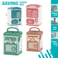 Tirelire en plastique à main pour enfants, jouet créatif avec mot de passe, boîte de rangement pour pièces de monnaie, cadeaux d'anniversaire et de Noël