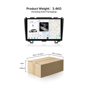 Youducar Radio de Coche Android de 9 Pulgadas con Reproductor de DVD y Navegación para Honda CR-V / <span class=keywords><strong>CRV</strong></span> / RE1-RE7 2007-2011, CarPlay, Android Auto - Product Image 3