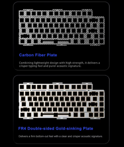 aula nova75 Night Shadow Gray Keyboard <b>PC</b> Gaming Mechanical 2.4G <b>wireless</b> RGB Backlit desktop Laptop Gasket Structure Type-C - Product Image 5