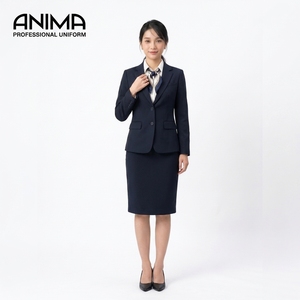 Costume élégant pour femme ANIMA à simple boutonnage, en tissu extensible léger, maintien de la forme, tenues professionnelles, fournisseur OEM - Product Image 1