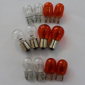 3157 hổ phách 12V 21/5W tự động phanh và bật đèn T10 Mô hình xe đuôi bóng đèn với BA15S ổ cắm cho Abarth - Product Image 3