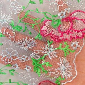 26CM ricami in pizzo da fabbrica in <span class=keywords><strong>Tulle</strong></span> ricamato con rifiniture in pizzo a maglia a fiori tessuti per donne intimo intimo - Product Image 5