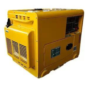 Generator Diesel kecil 5kVA portabel, bertenaga mesin SP 186F, Genset kompak dan andal