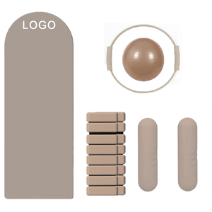 Set Portátil de 5 Piezas para <span class=keywords><strong>Pilates</strong></span>, <span class=keywords><strong>Accesorios</strong></span> de <span class=keywords><strong>Pilates</strong></span> para el Hogar, Kit de Entrenamiento de Resistencia de Yoga con Esterilla de Ejercicio Arqueada - Product Image 6