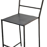 Structure de tabouret de bar empilable en métal sans coussin, en fil de fer massif, hauteur comptoir, pour bar, café, restaurant