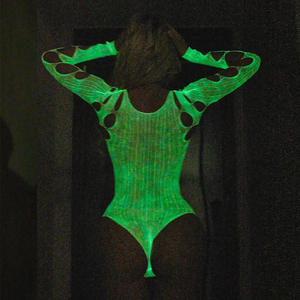 Body de red que brilla en la oscuridad, mono luminoso de una pieza calado, varios estilos, lencería Sexy para mujer - Product Image 4