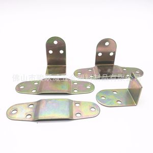 Bisagra para Muebles Grande de 96 mm x 29 mm, Hierro Electrochapado, para Soporte de Cama o Sofá - Product Image 4