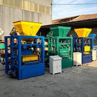 Machine à fabriquer des briques 4-35B, machine à blocs de ciment à vibration électrique 220V 380V pour le démarrage d'une petite briqueterie