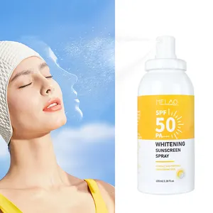 Private Label Moisturizing Sunscreen Spf 50 Whitening Sunscreen Spray Oil Free Face Whitening Sunscreen Spray