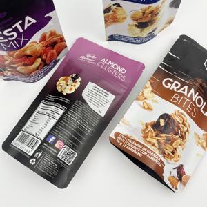 Grappes d'Amandes Granola Bites Snack Pouches Stand-Up Zipper Bag avec Mix Design Réutilisable et Refermable <span class=keywords><strong>Petit</strong></span> quantité minimale de commande - Product Image 4