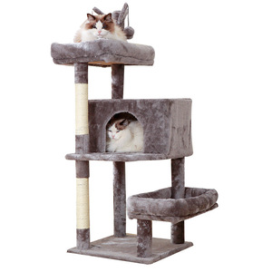 대형 고양이를 위한 실내 고양이 침대 콘도 트리 타워 하우스 - Product Image 1