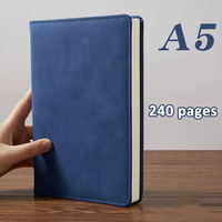 Cuaderno de Notas Liso con Logo Personalizado B5 A5 A6, Diario de Tapa Dura en Piel Sintética PU Personalizable, Cuadernos de Negocios para Oficina