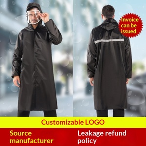 Impermeable Largo de una Pieza con Tela Oxford Reflectante para Protección Laboral en Exteriores, para <span class=keywords><strong>Lluvia</strong></span> Intensa, Venta al Por Mayor - Product Image 5