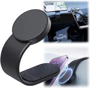 Magnetic Suction Car Phone Holder Stylish Bendable Wireless Fast Charging Mobile phone holder Magnetic For Car