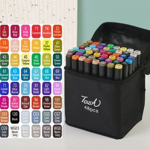 Marqueur à double pointe à l'alcool huileux, 40, 60, 80 couleurs, pour le dessin, fournitures artistiques - Product Image 2