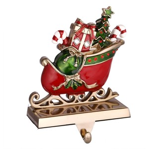 Ornements de Noël Cerf avec support de bas de traîneau pour décor de Noël Best-seller - Product Image 3