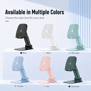 Soporte de Escritorio Plegable de Metal Suave, Compatible con Múltiples Marcas, Antideslizante y Resistente a Golpes, para Dormitorio, Compatible con Smartphones - Product Image 6