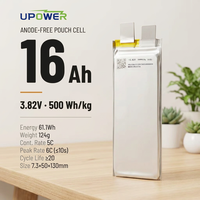 Batterie semi-solide à haute décharge ULi 500Wh/kg 3.82V 16Ah, batterie à haute densité énergétique, cellule Li-ion en pochette pour UAV/eVTOL