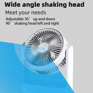 Wholesale Solar+AC Powered <b>16</b>-<b>Inch</b> Outdoor Household LED <b>Desk</b> <b>Fan</b> with Rechargeable 15W Battery - Product Image 6