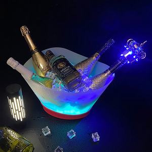 PP di plastica di alta qualità bar ghiaccio di plastica Led secchiello del ghiaccio per Belle ucraina Heritage Cinco Vodka Mako - Product Image 4